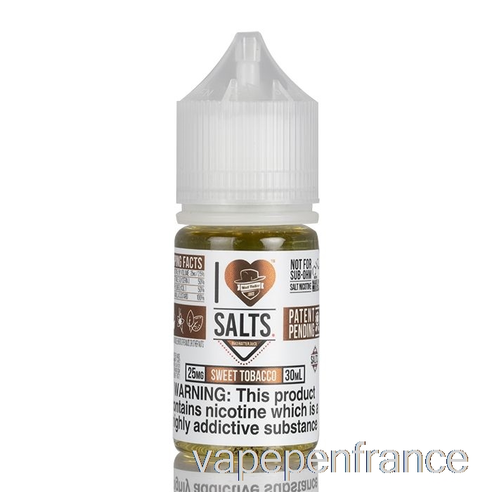 Tabac Doux - J'aime Les Sels - Stylo Vape 30 Ml 25 Mg